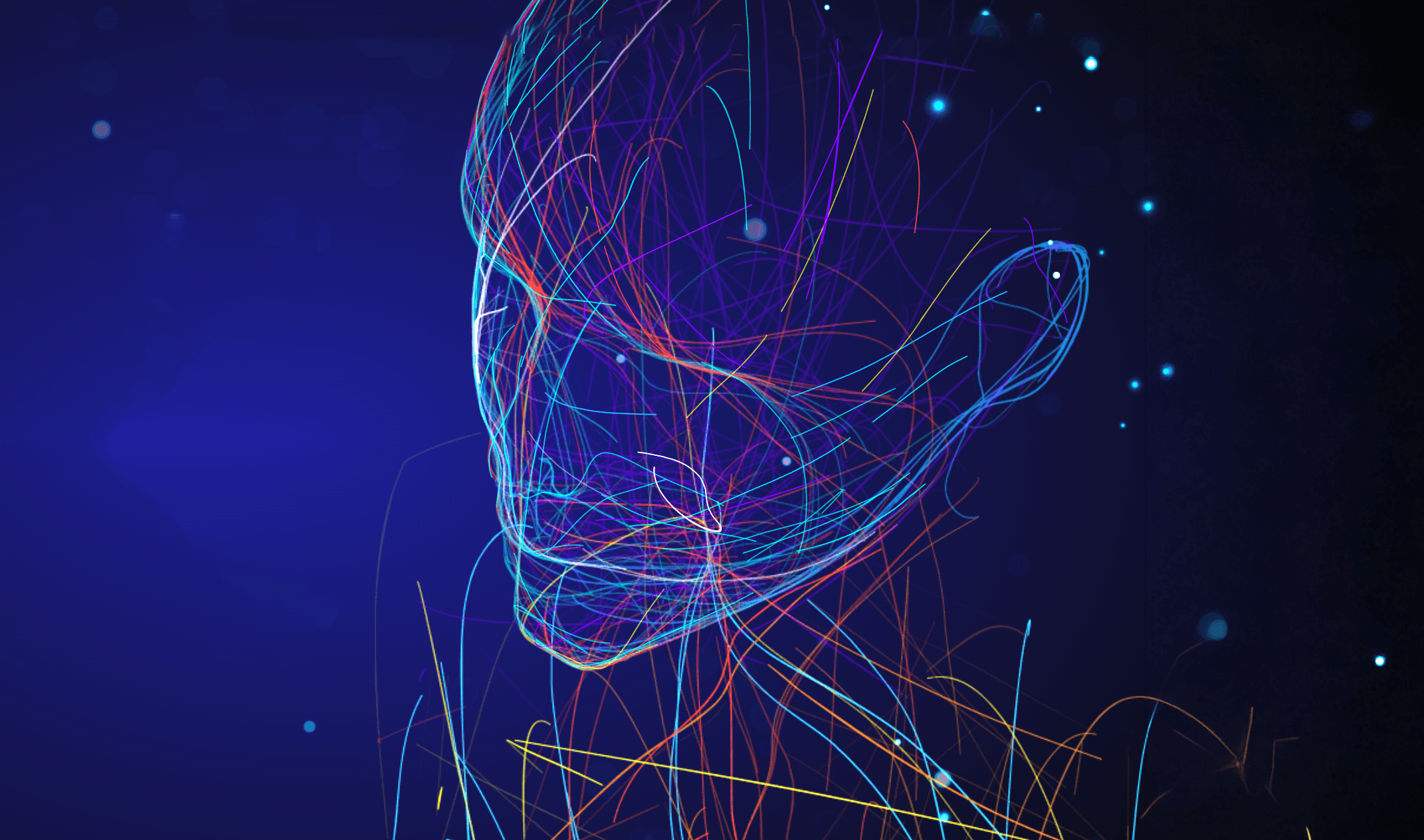 A mysteriously smiling woman covers her face with a newspaper